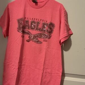 Gildan Pink Philadelphia Eagles Short Sleeve Tee